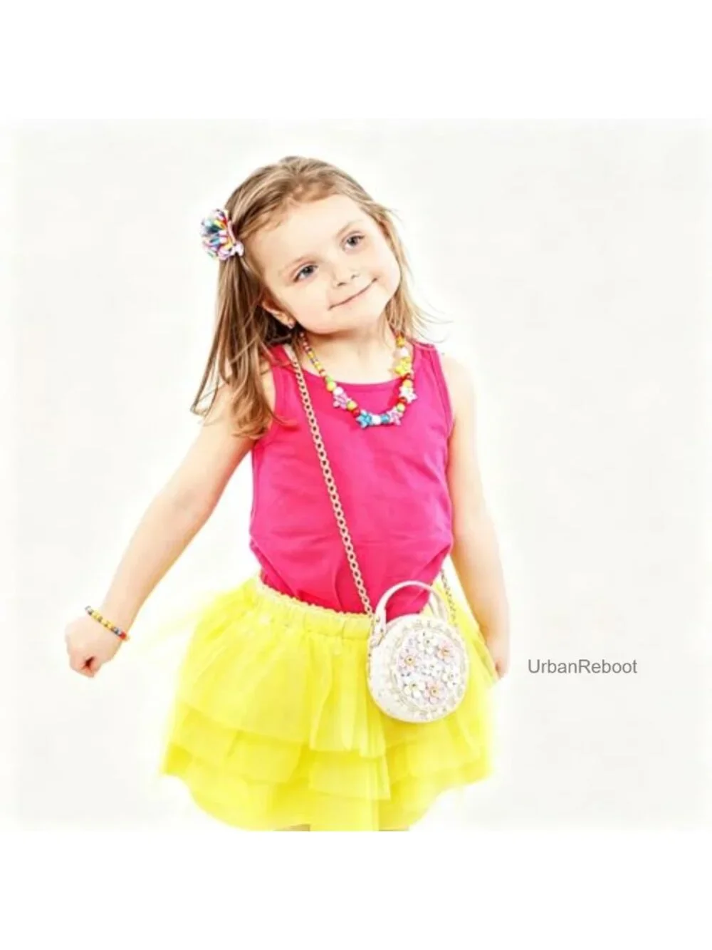 Girls PU Leather Floral Crossbody Purse Mini Handbag Adjustable Strap